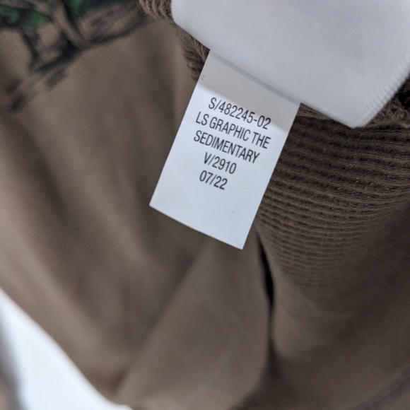 Old Navy Waffle Knit T-shirt Mens Medium Brown - Picture 7 of 9